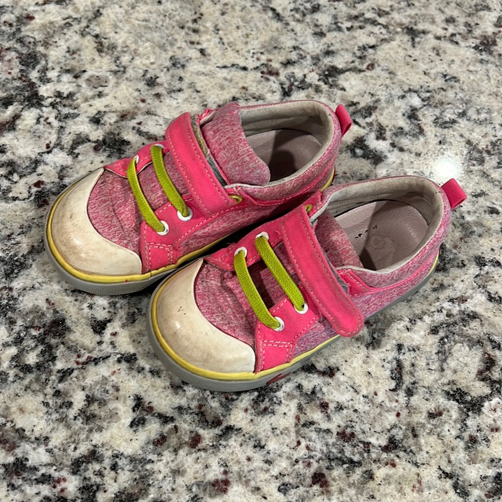 See Kai Run Pink and Green Kids Shoes